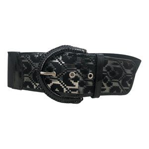 Motif 56 Belt Think stretch All Leather Belt Small